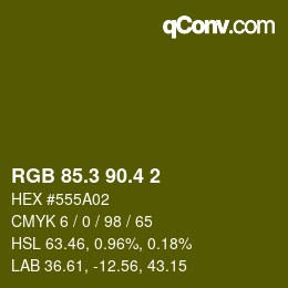 カラーコード: RGB 85.3 90.4 2 | qconv.com