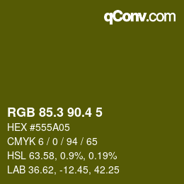 カラーコード: RGB 85.3 90.4 5 | qconv.com