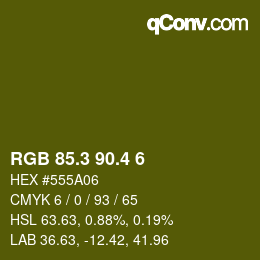 カラーコード: RGB 85.3 90.4 6 | qconv.com