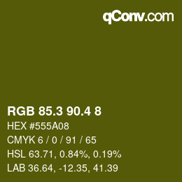 カラーコード: RGB 85.3 90.4 8 | qconv.com