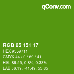 Color code: RGB 85 151 17 | qconv.com
