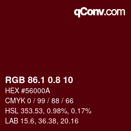 Color code: RGB 86.1 0.8 10 | qconv.com