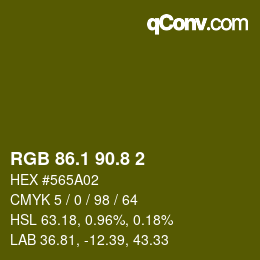 カラーコード: RGB 86.1 90.8 2 | qconv.com