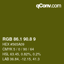 カラーコード: RGB 86.1 90.8 9 | qconv.com