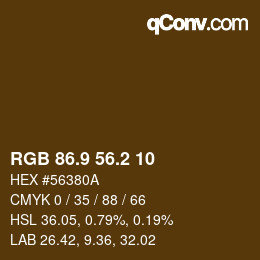 Color code: RGB 86.9 56.2 10 | qconv.com