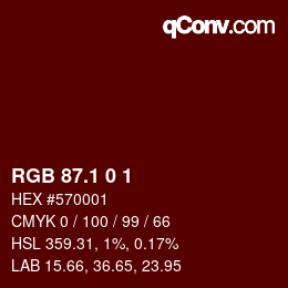 カラーコード: RGB 87.1 0 1 | qconv.com