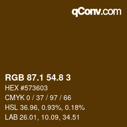 Farbcode: RGB 87.1 54.8 3 | qconv.com