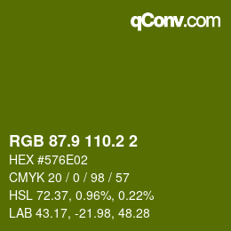 カラーコード: RGB 87.9 110.2 2 | qconv.com