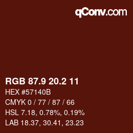 Color code: RGB 87.9 20.2 11 | qconv.com