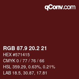 Color code: RGB 87.9 20.2 21 | qconv.com