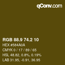 Color code: RGB 88.9 74.2 10 | qconv.com