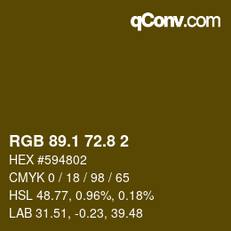 カラーコード: RGB 89.1 72.8 2 | qconv.com