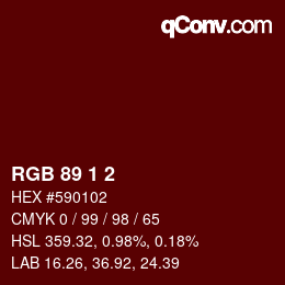カラーコード: RGB 89 1 2 | qconv.com