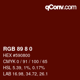 カラーコード: RGB 89 8 0 | qconv.com