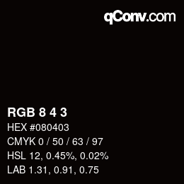 颜色代码: RGB 8 4 3 | qconv.com