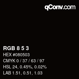 Farbcode: RGB 8 5 3 | qconv.com