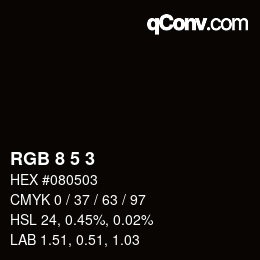 カラーコード: RGB 8 5 3 | qconv.com