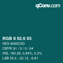 カラーコード: RGB 8 92.6 93 | qconv.com