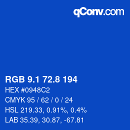 Color code: RGB 9.1 72.8 194 | qconv.com