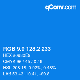 Color code: RGB 9.9 128.2 233 | qconv.com