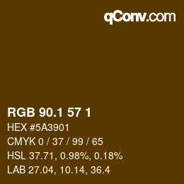 カラーコード: RGB 90.1 57 1 | qconv.com