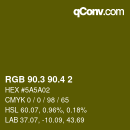 カラーコード: RGB 90.3 90.4 2 | qconv.com
