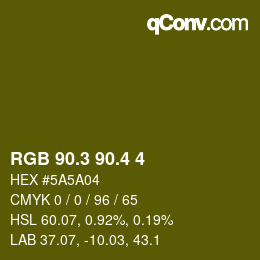 カラーコード: RGB 90.3 90.4 4 | qconv.com