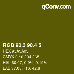 カラーコード: RGB 90.3 90.4 5 | qconv.com