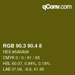 カラーコード: RGB 90.3 90.4 8 | qconv.com