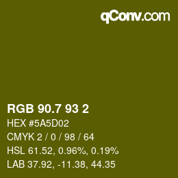 カラーコード: RGB 90.7 93 2 | qconv.com