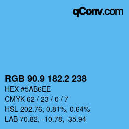 Color code: RGB 90.9 182.2 238 | qconv.com