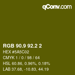 カラーコード: RGB 90.9 92.2 2 | qconv.com