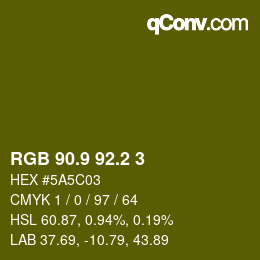 カラーコード: RGB 90.9 92.2 3 | qconv.com