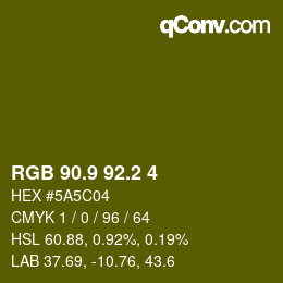 カラーコード: RGB 90.9 92.2 4 | qconv.com