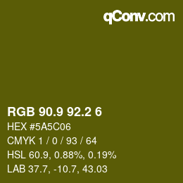 カラーコード: RGB 90.9 92.2 6 | qconv.com