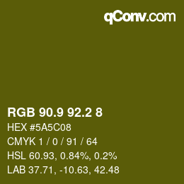 Color code: RGB 90.9 92.2 8 | qconv.com