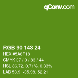 Color code: RGB 90 143 24 | qconv.com