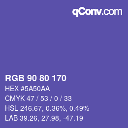 Color code: RGB 90 80 170 | qconv.com