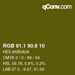 カラーコード: RGB 91.1 90.8 10 | qconv.com