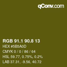 Color code: RGB 91.1 90.8 13 | qconv.com