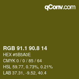 Color code: RGB 91.1 90.8 14 | qconv.com