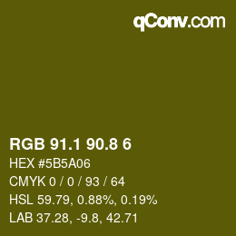 カラーコード: RGB 91.1 90.8 6 | qconv.com