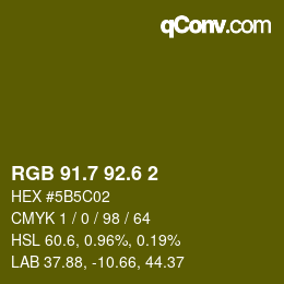 カラーコード: RGB 91.7 92.6 2 | qconv.com