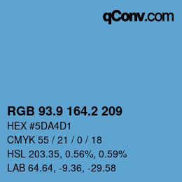 Color code: RGB 93.9 164.2 209 | qconv.com