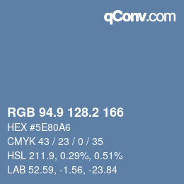 Color code: RGB 94.9 128.2 166 | qconv.com