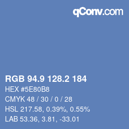 Color code: RGB 94.9 128.2 184 | qconv.com