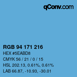 Color code: RGB 94 171 216 | qconv.com
