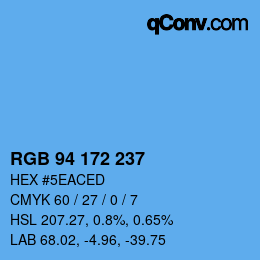 Color code: RGB 94 172 237 | qconv.com