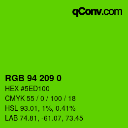 Color code: RGB 94 209 0 | qconv.com