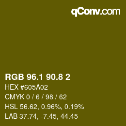 カラーコード: RGB 96.1 90.8 2 | qconv.com